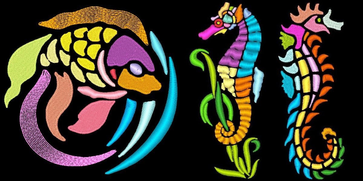 Ocean 39 machine embroidery designs instant download 4x4 5x7  etsy