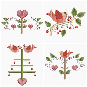 RIPPLE COUNTRY LOVE (4inch) - 12 Machine Embroidery Designs Instant Download 4X4 hoop (AzEB)