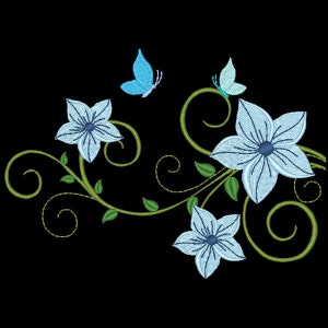 FANCY FLOWERS 3 1 Machine Embroidery Design Instant Download 4x4 5x5 ...