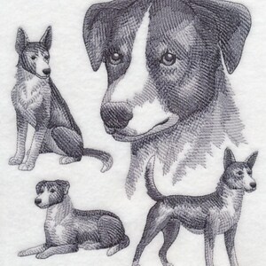 MCNAB SKETCH - Machine Embroidered Quilt Block (AzEB)