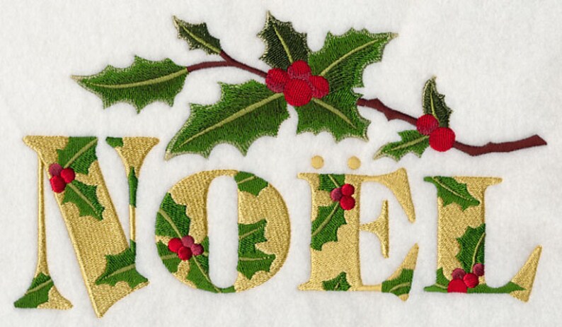 AzEB Machine Embroidery Quilt Blocks FESTIVE FLORALS NOEL