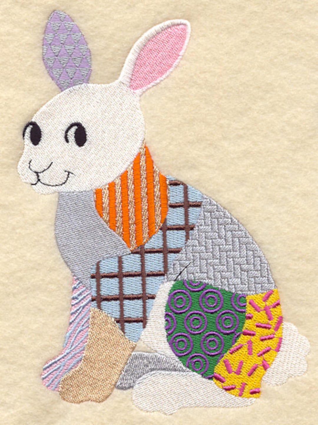 Patchwork Rabbit Quilt PATCHWORK RABBIT 2- Machine Embroidery Quilt Blocks(azeb) - Etsy