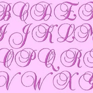 ROMANCE FONT PACK 207 Machine Embroidery Designs Instant - Etsy