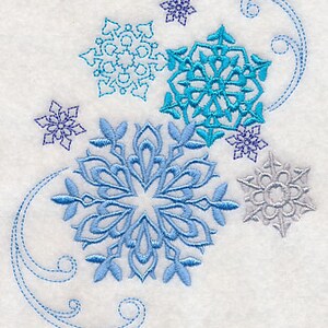 WINTER SNOWFLAKE BLISS - Machine Embroidery Quilt Blocks (AzEB)