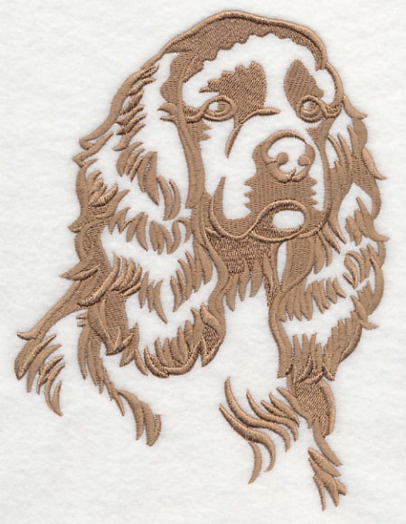 Cocker Spaniel Silhouette Machine Embroidered Quilt Blocks Etsy