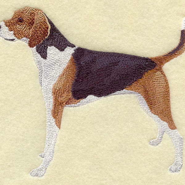 AMERICAN FOX HOUND - Machine Embroidered Quilt Blocks (AzEB)