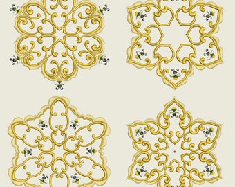 HONEYBEE QUILT BLOCKS (6inch) - 12 Machine Embroidery Designs Instant Download 6x6 hoop (AzEB)