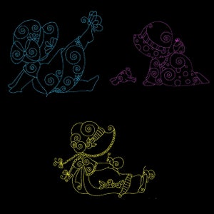 SUN BONNETS SPRING (5inch) - 10 Machine Embroidery Designs Instant Download 5x5 hoop (AzEB)