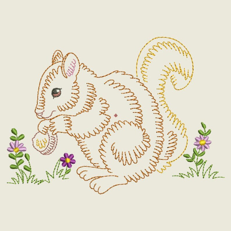 VINTAGE BABY ANIMALS 2 6inch 10 Machine Embroidery Designs Etsy