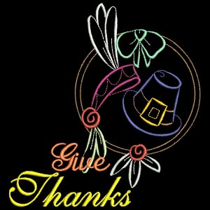 THANKSGIVING SAYINGS #4- 1 Machine Embroidery Design Instant Download 4x4 5x5 6x6 hoop (AzEB)