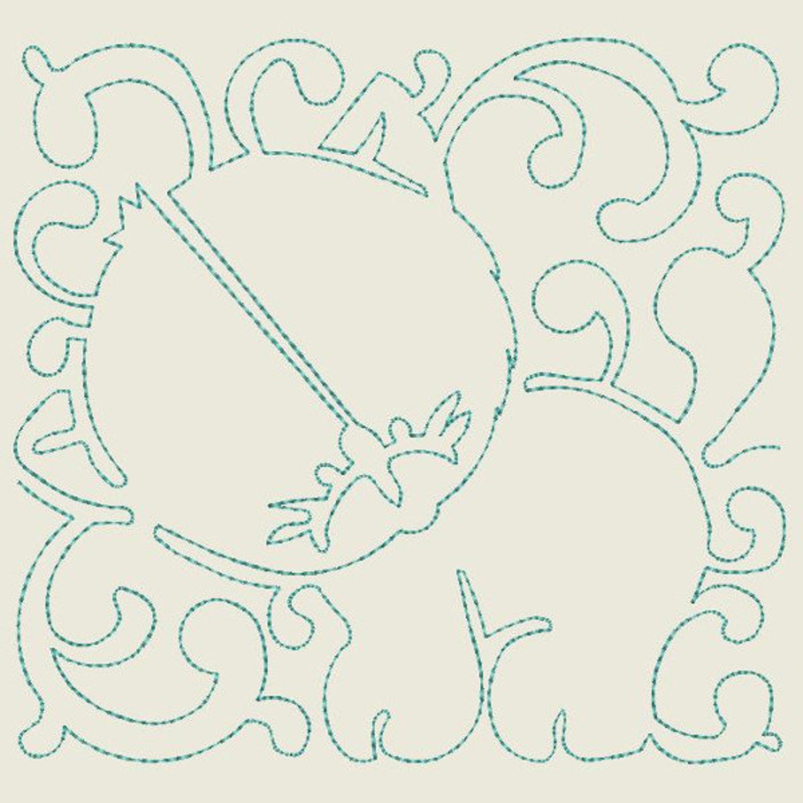 CONTINUOUS LINE BABY Farm Animals (5inch) - 10 Machine Embroidery ...