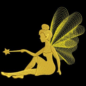 FAIRY SILHOUETTES 4inch 10 Machine Embroidery Designs Instant Download 4X4 hoop AzEB image 5