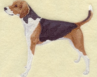 AMERICAN FOX HOUND - Machine Embroidered Quilt Blocks (AzEB)