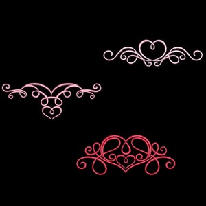 HEART BORDERS (6inch) - 10 Machine Embroidery Designs Instant Download 6x6 hoop (AzEB)