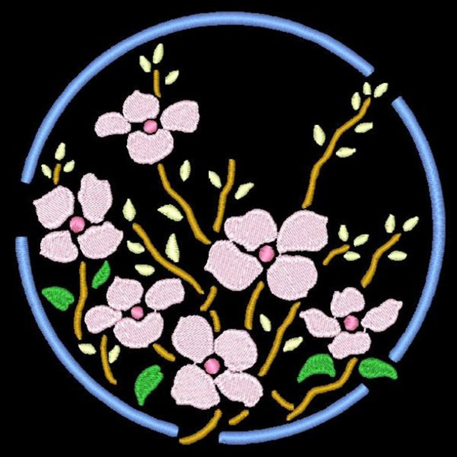 FLOWER CIRCLES 36 Machine Embroidery Designs Instant Etsy