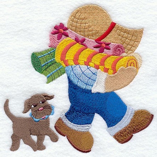 FABRIC LOVER FISHERMAN Fred - Machine Embroidery Quilt Block (AzEB)