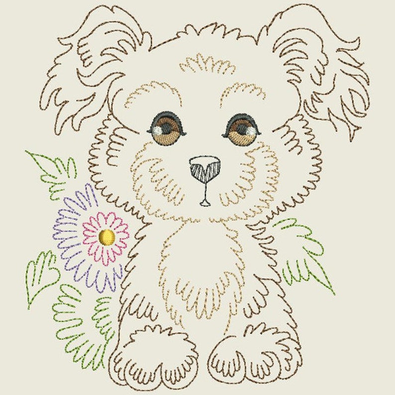 VINTAGE BABY ANIMALS 2 5inch 10 Machine Embroidery Designs Etsy