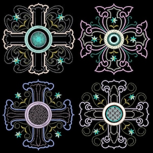 HEIRLOOM BLOCKS 1 (6inch) - 10 Machine Embroidery Designs Instant Download 6x6 hoop (AzEB)