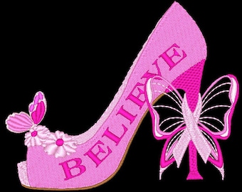 TUFF ENUFF To Wear PINK (4inch) - 10 Machine Embroidery Designs Instant Download 4x4 hoop (AzEB)