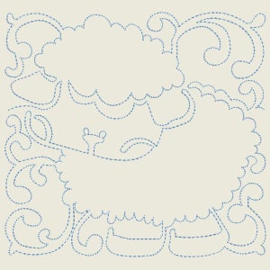 CONTINUOUS LINE BABY Farm Animals (5inch) - 10 Machine Embroidery ...
