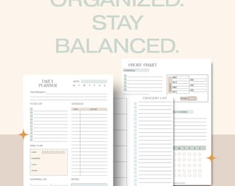 Family Life Planner | Printable Home Management Binder for Moms