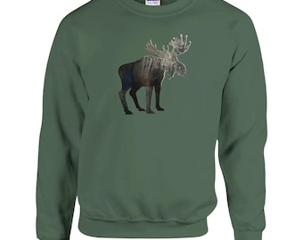 Sudadera clásica unisex con cuello redondo Moose - Gildan® 18000