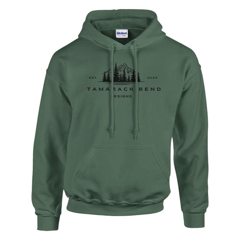 Sudadera con capucha de marca Tamarack: sudadera clásica unisex con capucha / Gildan® 18500 Military Green