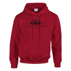 Sudadera con capucha de marca Tamarack: sudadera clásica unisex con capucha / Gildan® 18500 Cherry Red