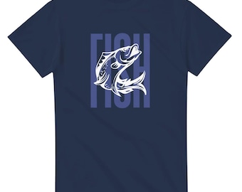 Camiseta de cuello redondo de pescado, unisex, de peso pesado / Gildan® 5000