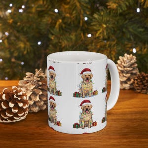 Personalized Holiday Cardinal Ceramic Mug, Cozy Winter Gift, Custom Initial Christmas Cup, Cute Bird Decor, Warm Beverage Lover