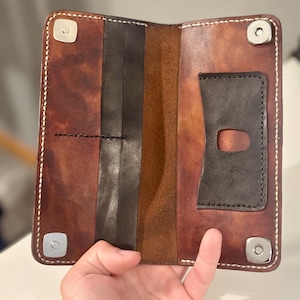 Handmade Leather Long Wallet