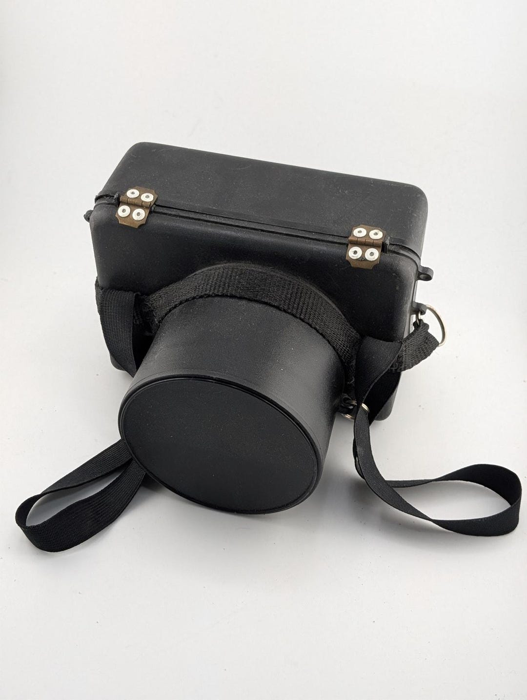 Hard Shell Camera Lens Case Vintage Safar Hard Shell Camera Lens Case Black USA Optical Equipment ...