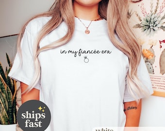 Comfort Colors® I min fästmö-era-t-shirt, förlovningströja, framtida fru-tröja, förlovningspresent, brudtröja för brud, möhippa-tröja