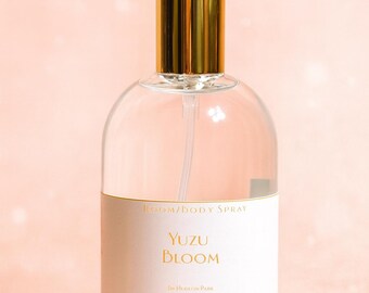 Yuzu Bloom Room & Body Spray: Fragranza per la casa fresca, floreale e agrumata