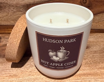 Hot Apple Cider Candle – Autumn Spiced Soy Wax Candle