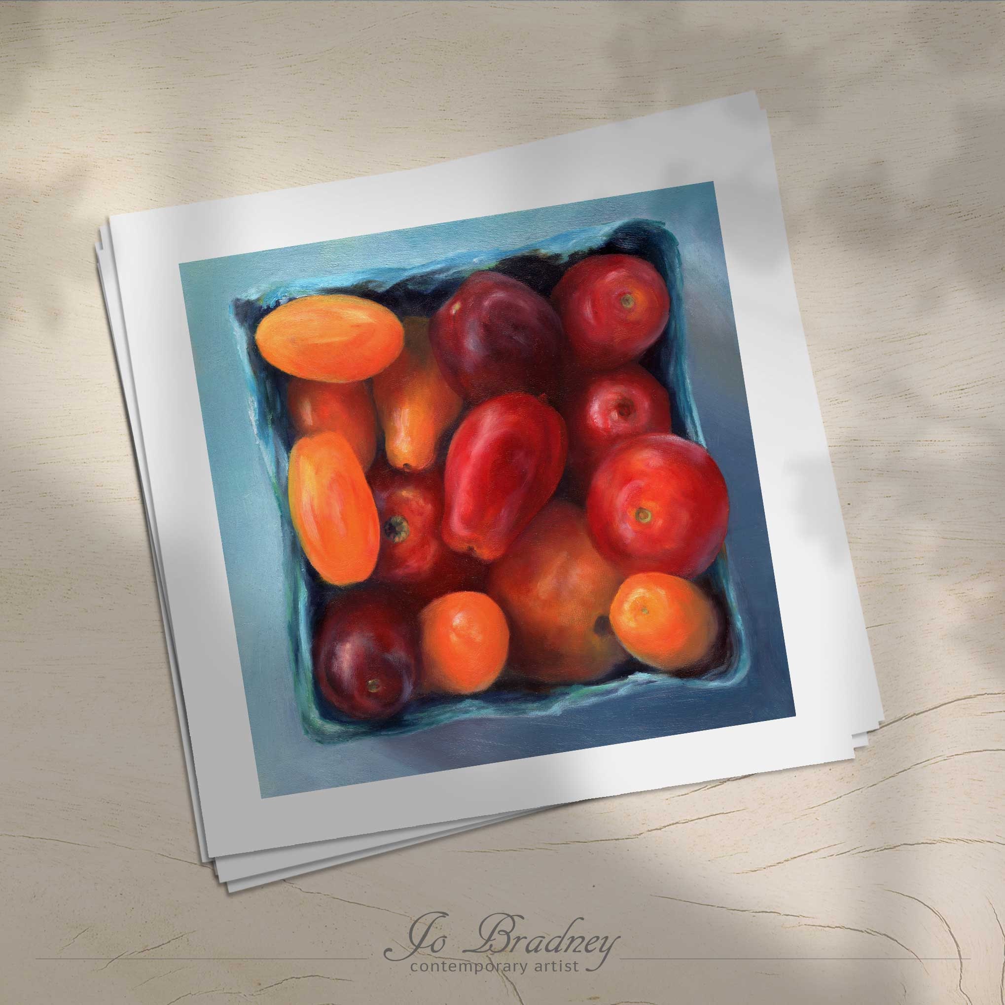 Cherry Tomato Print on Fine Art Paper 4x4 5x5 6x6 8x8 10x10
