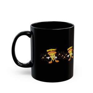 SpongeBob Awesome Mug, Fun Gift for Kids, Black Coffee Cup, Cartoon Character Kitchenware, Perfect for Birthdays, Collectors