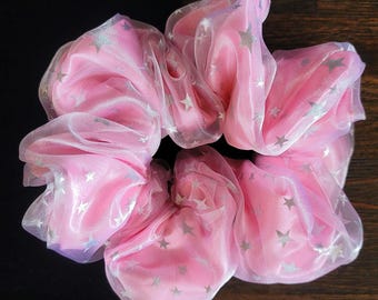 The &quot;Good&quot; Witch Scrunchie | Super Extra, jumbo oversized satin and tulle hair tie, great for gifting and special occassions