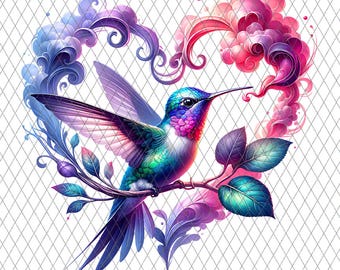 Ethereal Hummingbird PNG- transparent hummingbird clipart