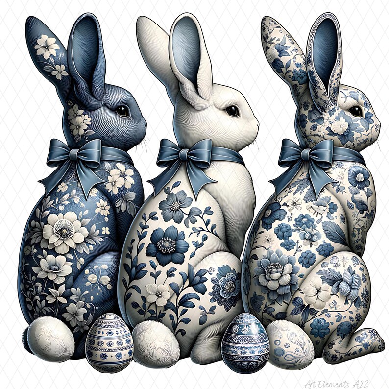 Broche Heidi Daus - Lapin Émaillé Aux Yeux Bleus Sur Fond Fleuri - Neuf Sans Boîte