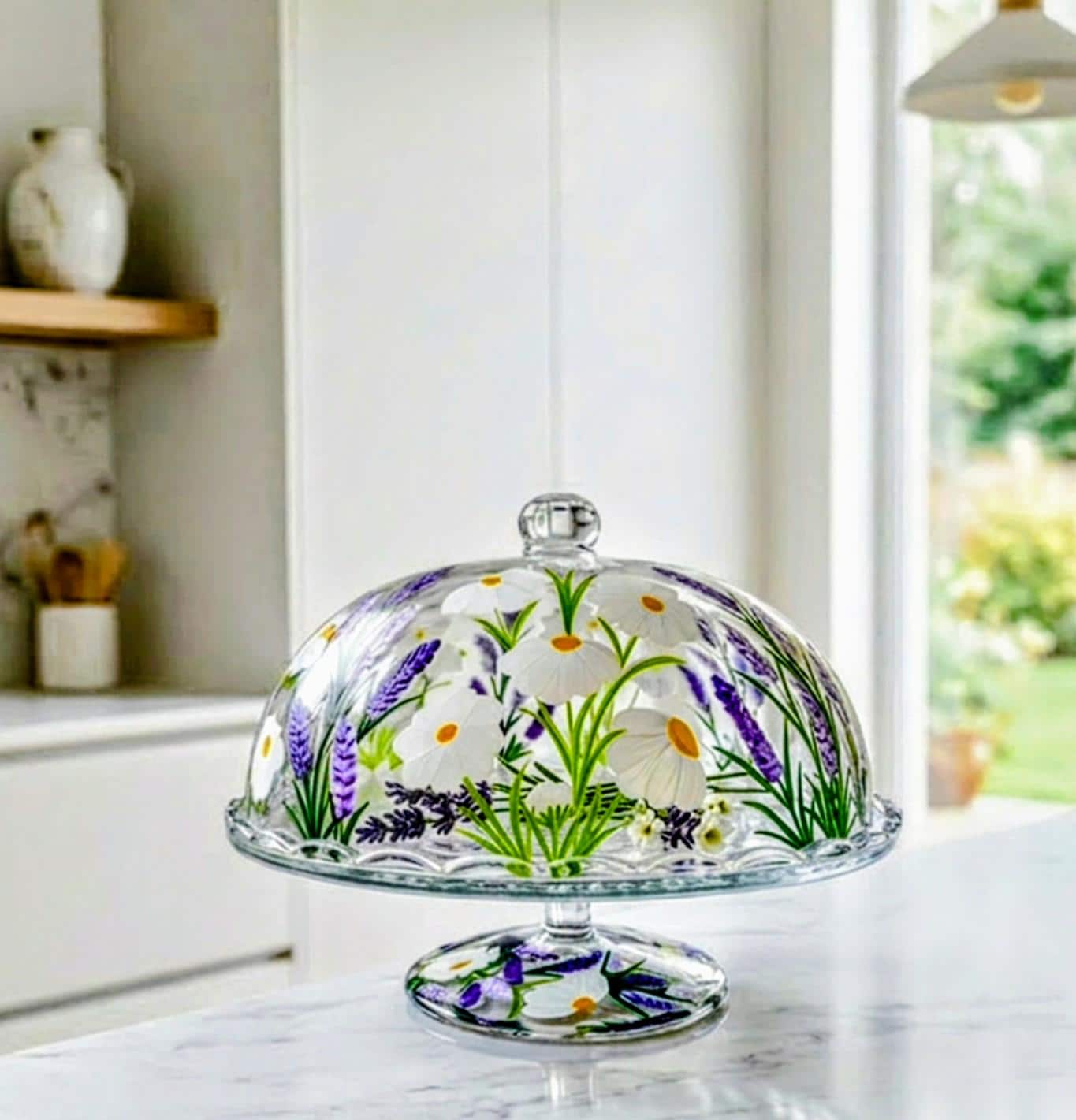 Glass cake dome