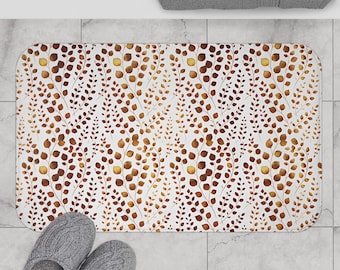 Boho Chic Bath Mat - Cozy Home Decor, Bathroom Accessory, Natural Vibe, Ideal for Gifts, Bohemian Style, Spa Bath Mat