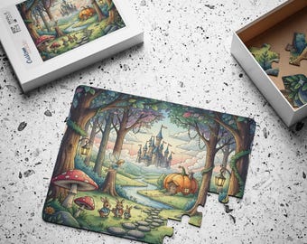 Kids' Fairy Tale Puzzle, 30-Piece Magical Adventure, Family Fun Activity, Educational Gift, Children's Imagination Booster, Dreamy Artwork