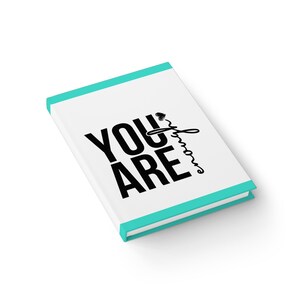 Notizbuch - You Are Enough - Türkis - Zeichne deine Gedanken auf und halte deine Ziele fest