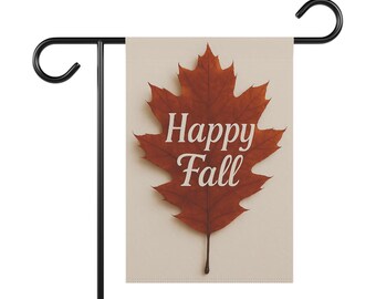 Happy Fall Leaf Garden Banner - Herfstdecor, seizoensgebonden huisdecor, Thanksgiving-decoratie, welkomstbord buiten, vlag Happy Fall