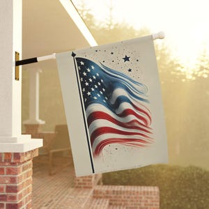 Vaterländische Gartenfahne - doppelseitiges Yard-Banner - feiern Sie den Unabhängigkeitstag, Wohnkultur für den Garten, Außendekoration, amerikanische Flagge