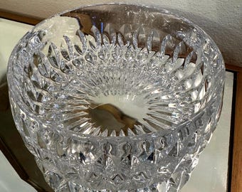 Vintage Gorham Crystal Althea cut serving bowl