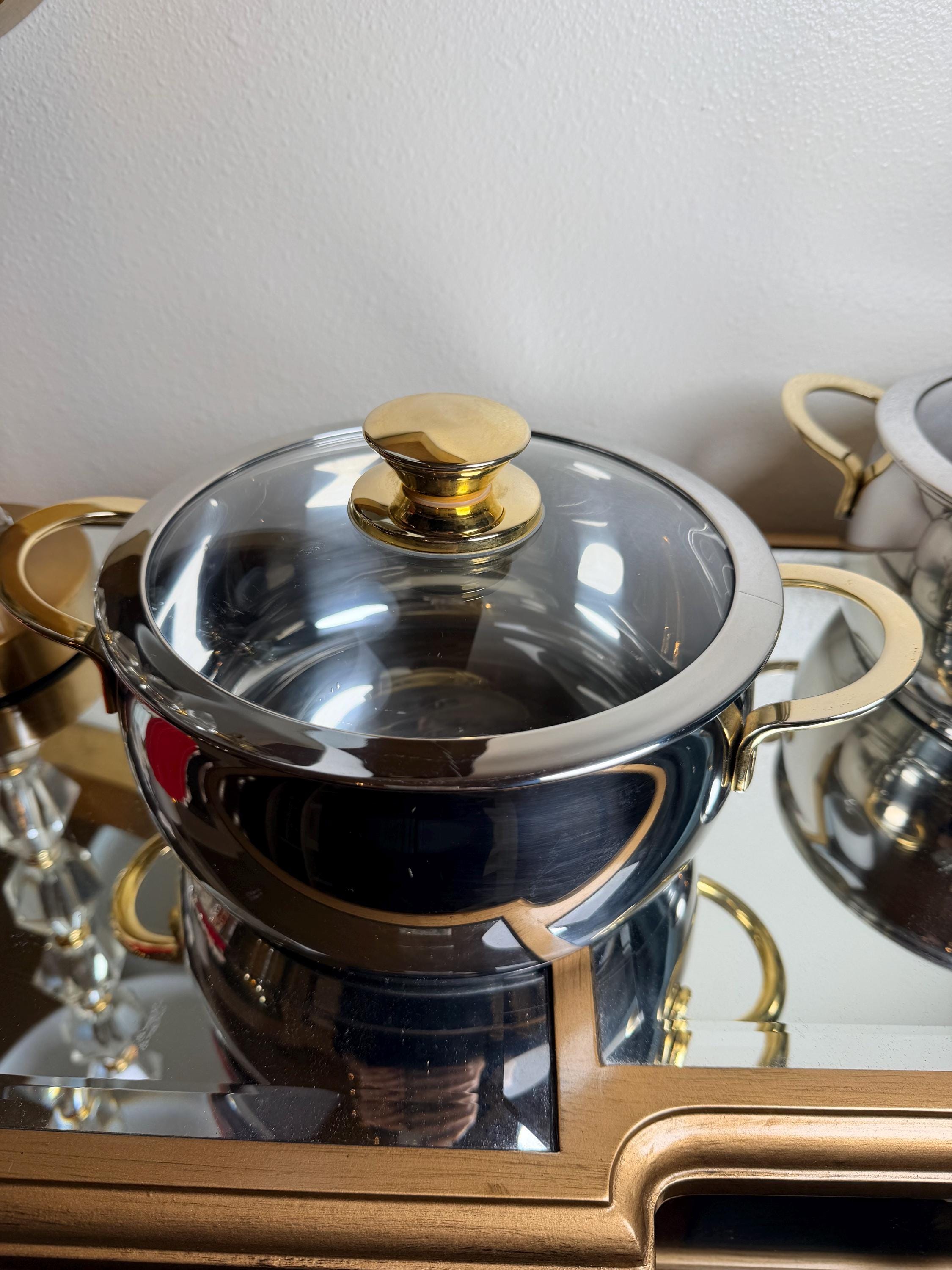 Command Performance Cookware Cuisine Cookware Command Performance Stainless Steel Pots Set of 2 Gold ...