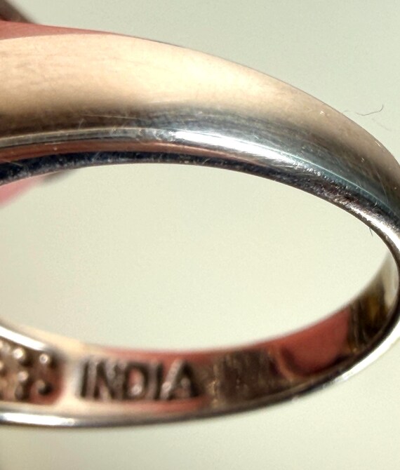 Sterling Silver Labradorite Statement Ring Purple… - image 7