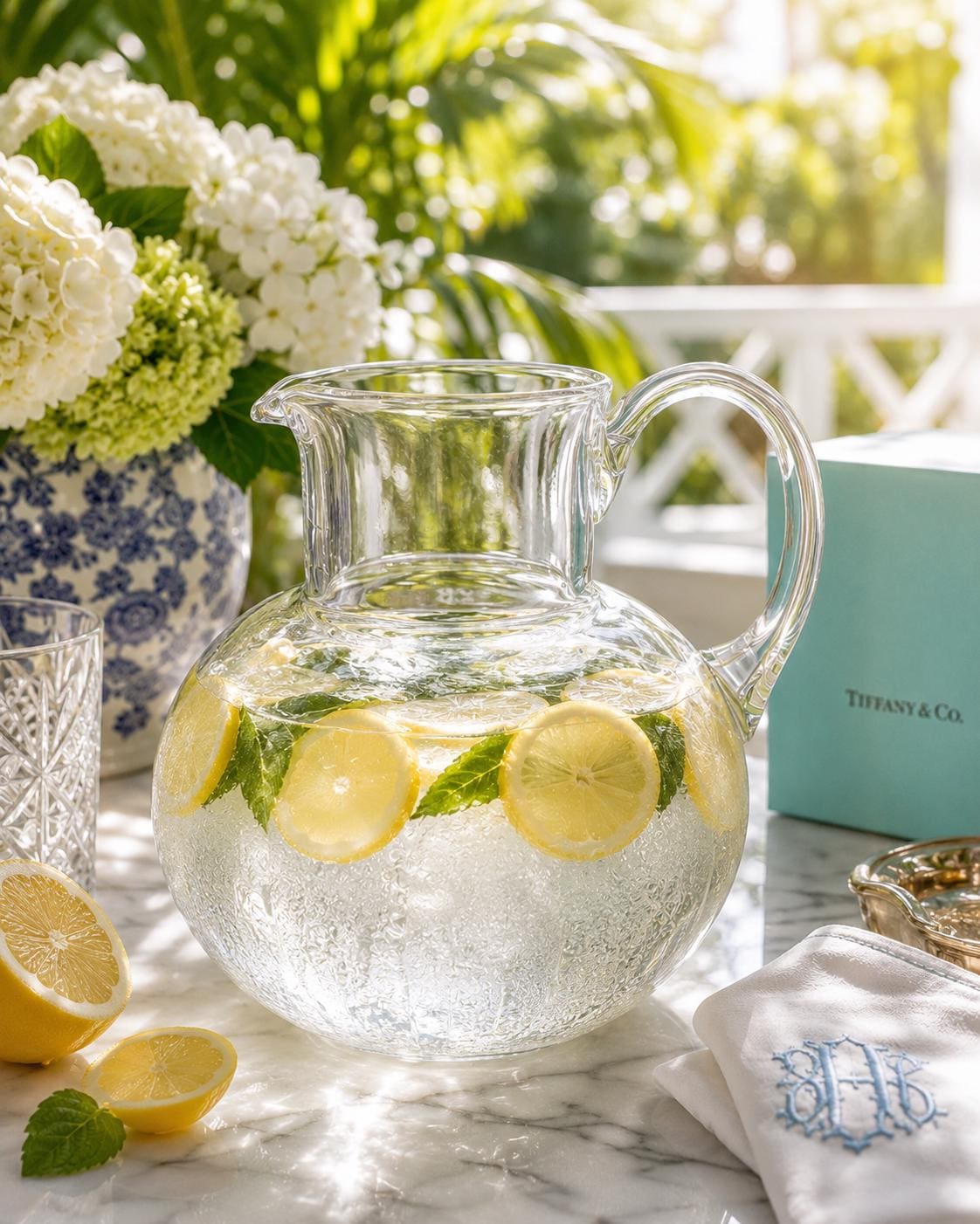 Tiffany & Co. エッチングクリスタル花瓶 Tiffany & Co. エッチングクリスタル花瓶 Tiffany & Co. エッチング
